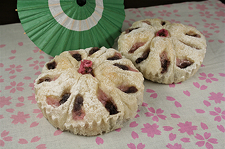 さくらとあんこのちぎりパン